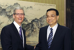 SPEDIZIONE DI TIM COOK IN CINA